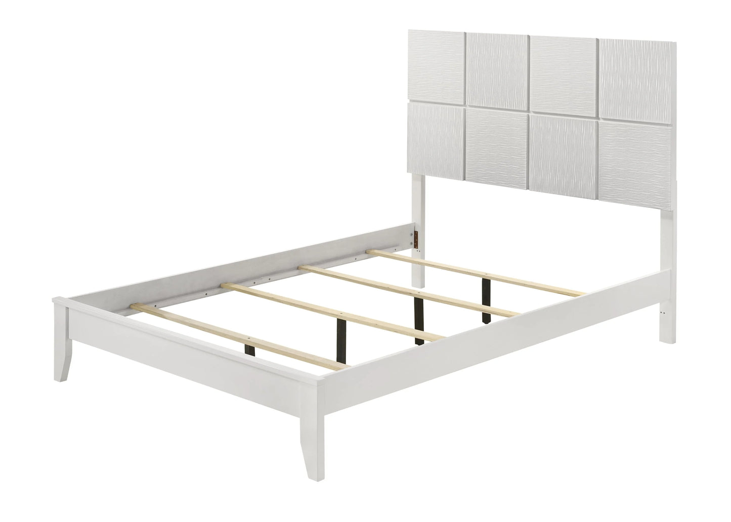 Brand New White Wood Bed (4 Sizes)