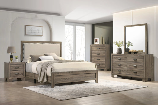 Brand New Brown/Grey 4pc Bedroom Set (4 Sizes)