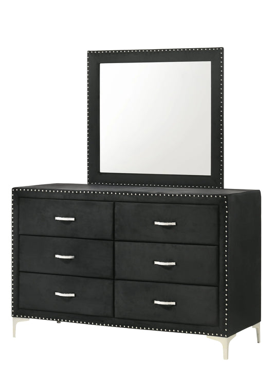 Brand New Black 6-Drawer Dresser (Optional Mirror)