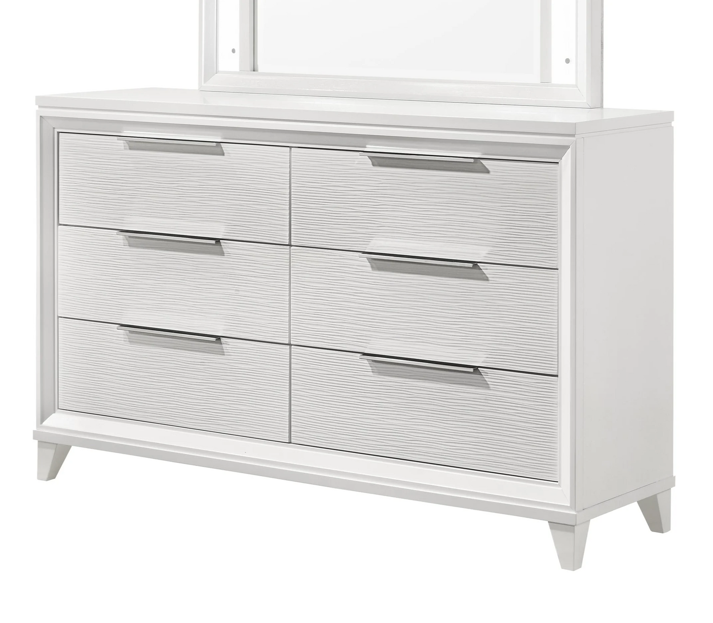 Brand New White Dresser (Optional LED Mirror)
