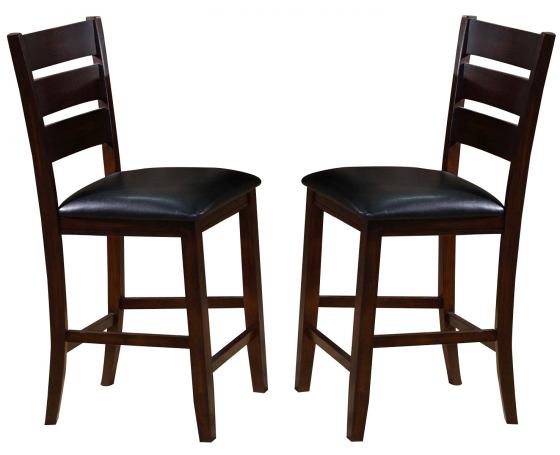 Brand New 2pc Brown Counter Height Chair