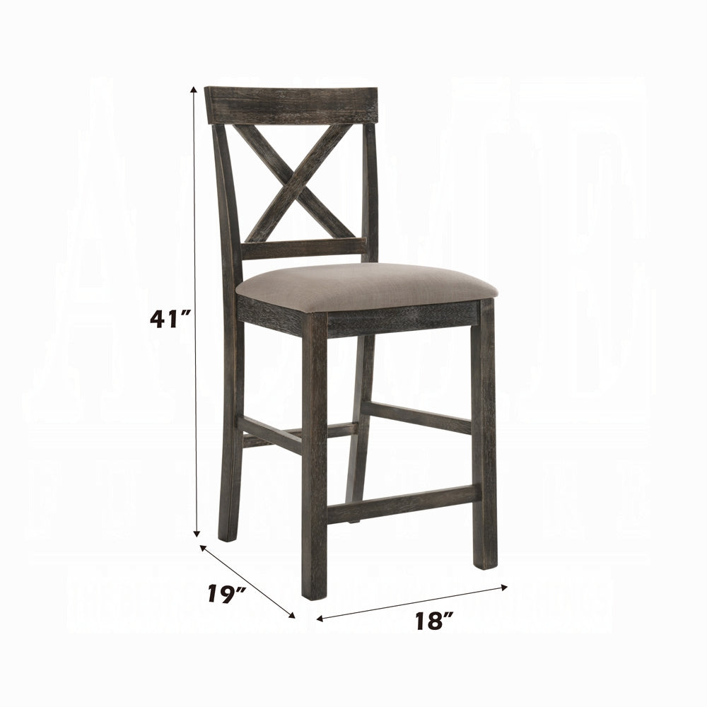 Brand New Weathered Gray 7pc Counter Height Dining Set