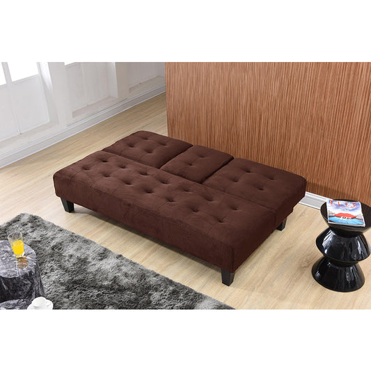 Brand New Microfiber Adjustable Sofa Bed (Brown or Black)