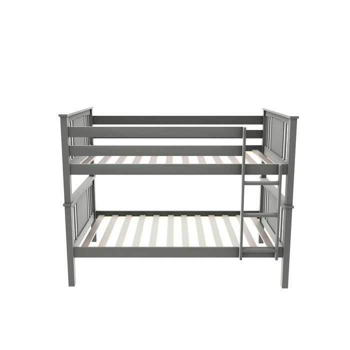 Brand New Twin/Twin Mission Style Stackable Post Pine Wood Bunk Bed (2 Colors)