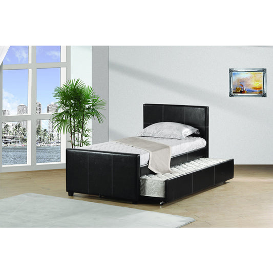 Brand New Black Platform Bed With Trundle (Twin or Full)