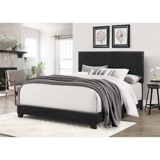 Brand New Black Faux Leather Bed (3 Sizes)