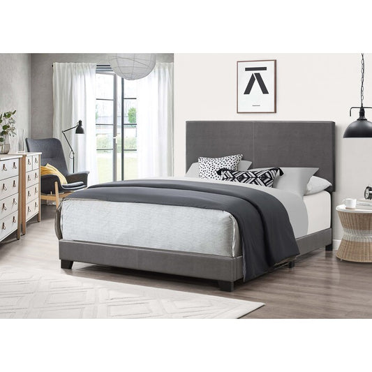 Brand New Grey Faux Leather Bed (3 Sizes)