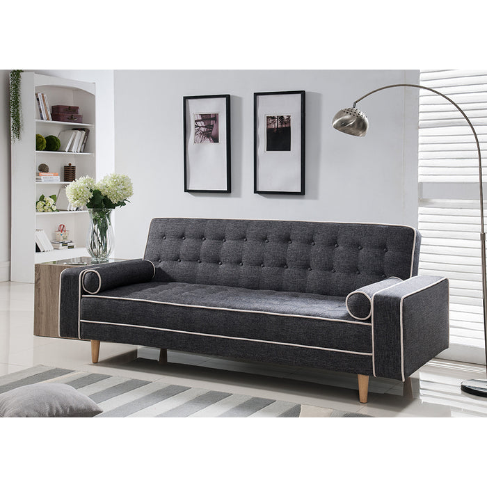 Brand New Linen Fabric Sofa Bed With Pillows (Gray or Brown)