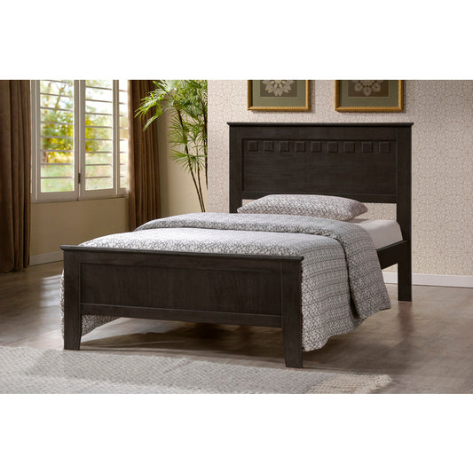 Brand New Cappuccino Wooden Platform Bed (Twin or Full)