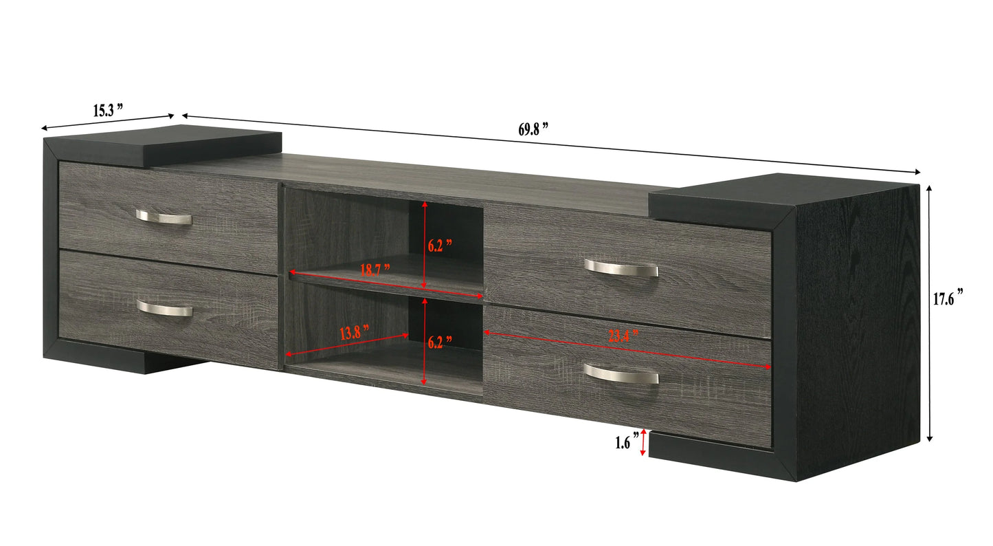 Brand New Black/Grey TV Stand