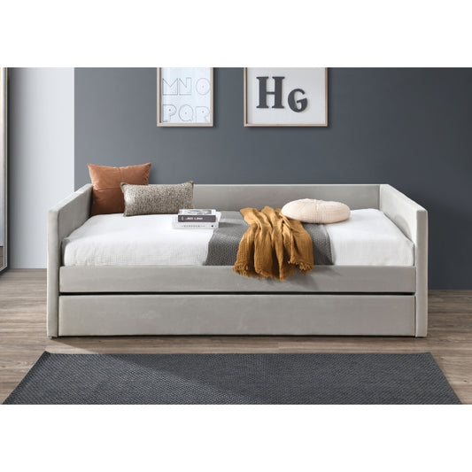 Brand New Velvet Square Arm Daybed w/ Trundle - TWIN-TWIN