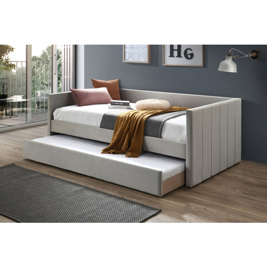 Brand New Velvet Square Arm Daybed w/ Trundle - TWIN-TWIN