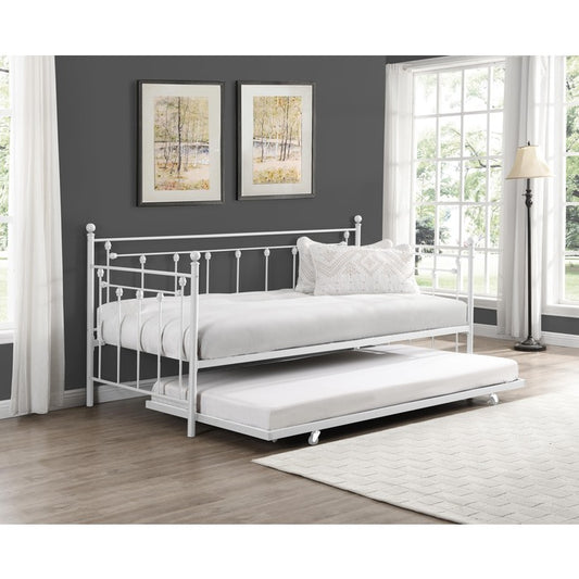Brand New Victorian Metal Daybed w/ Trundle - TWIN-TWIN (3 Colors)