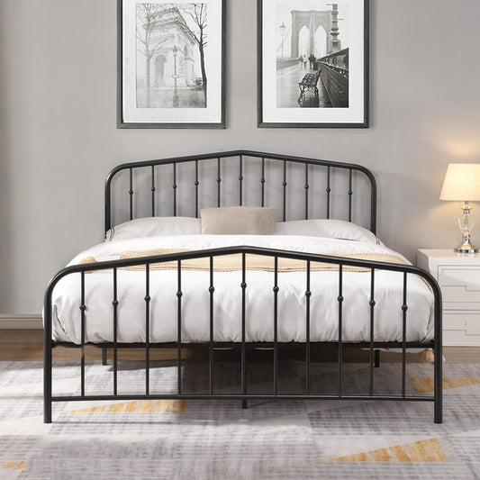 Brand New Black Metal Platform Bed (3 Sizes)