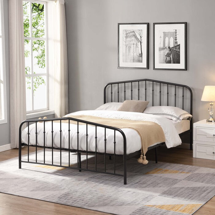 Brand New Black Metal Platform Bed (3 Sizes)