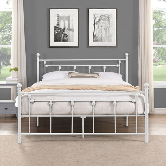 Brand New White Metal Platform Bed (Queen or Full)