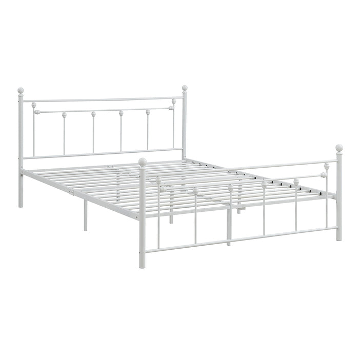 Brand New White Metal Platform Bed (Queen or Full)