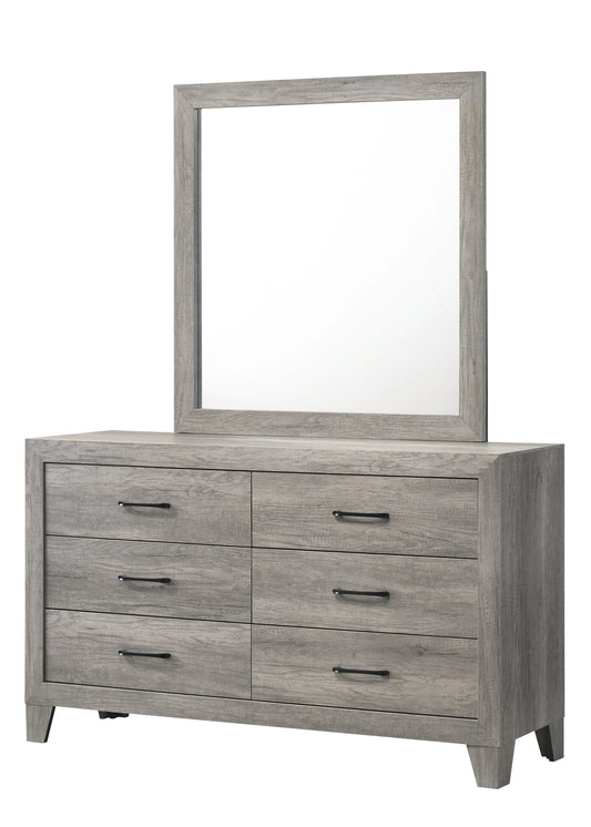 Brand New Grey Dresser (Optional Mirror)