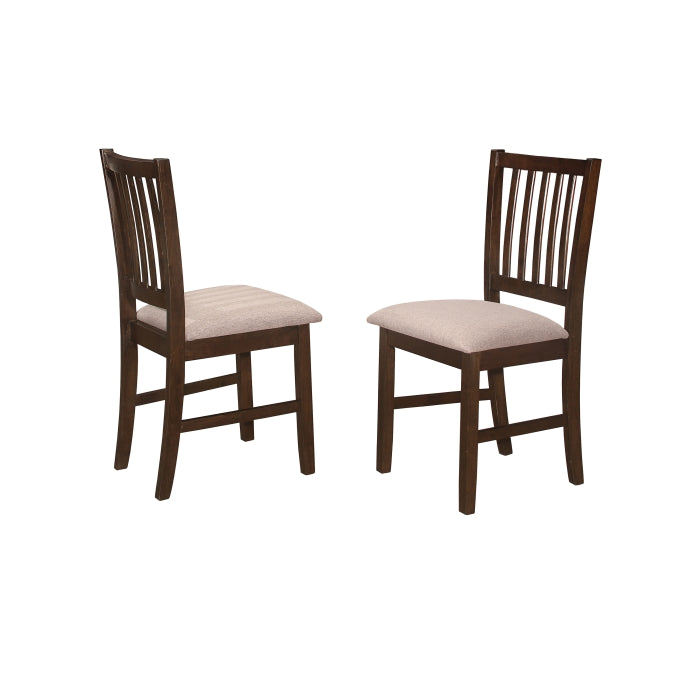 Brand New 5PC Walnut Wooden Dining Table Set