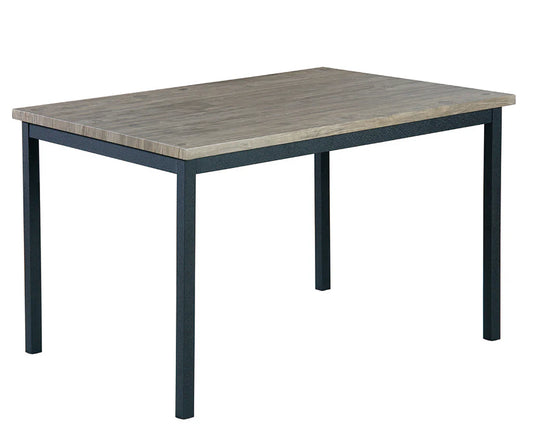 Brand New Wood Top Table & 4 Chairs Set.