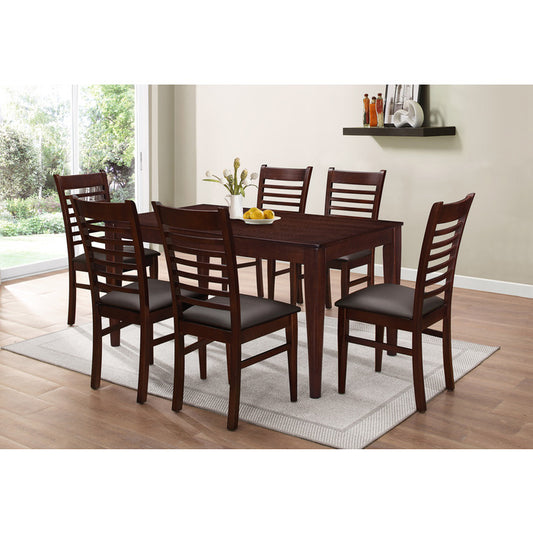 Brand New Dark Brown 7pc Dining Set