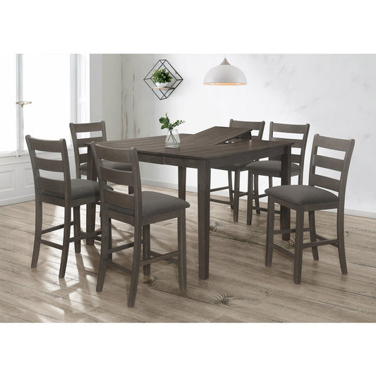 Brand New Grey 7pc Counter Height Dining Set