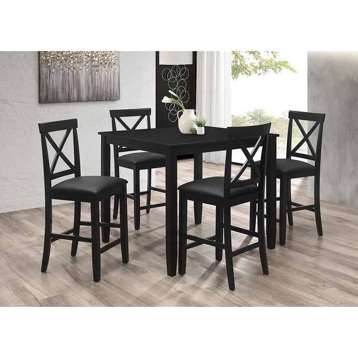 Brand New Black 5pc Counter Height Dining Set