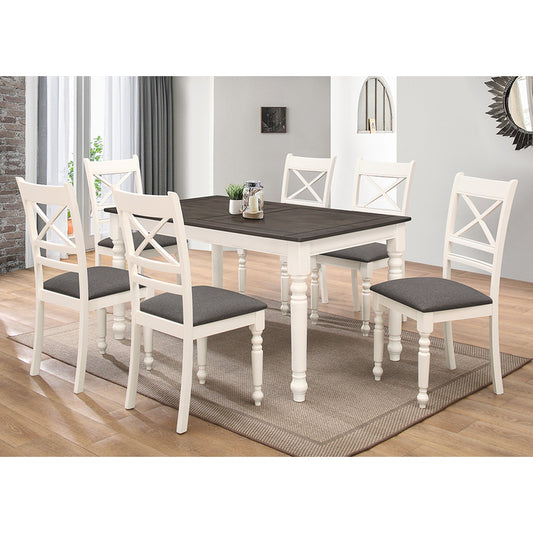 Brand New 2-Tone 7pc Dining Set