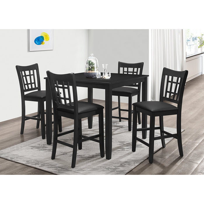 Brand New Black 5pc Counter Height Dining Set