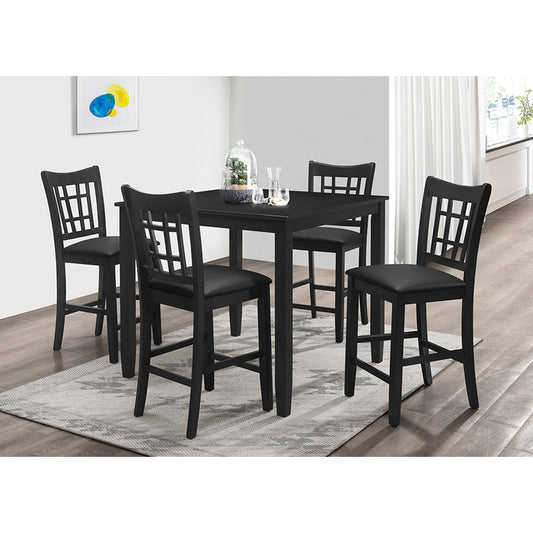 Brand New Black 5pc Counter Height Dining Set