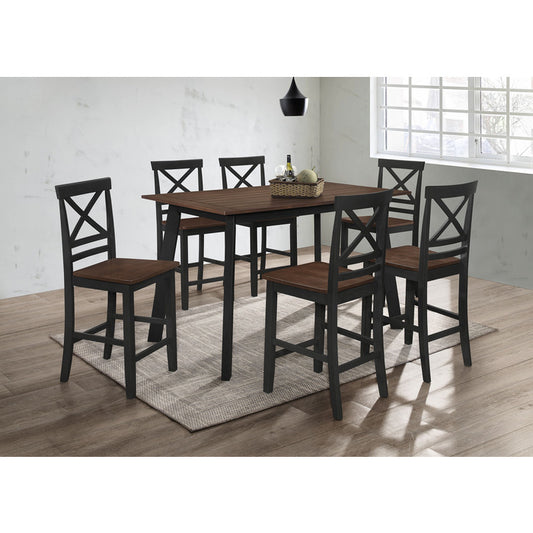 Brand New 7pc 2-Tone Counter Height Dining Set