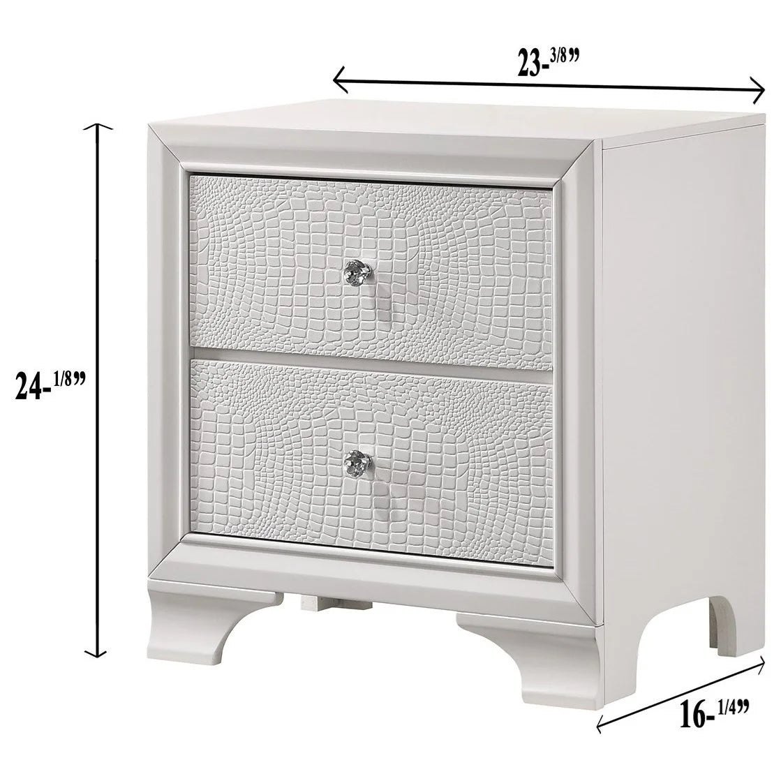 Brand New 4pc White Bedroom Set w/LED Headboard (Queen or King)