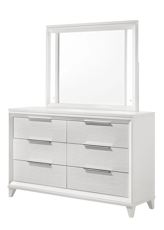 Brand New White Dresser (Optional LED Mirror)