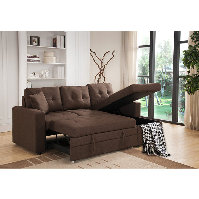 Brand New Sectional With Pull out Bed & Storage (3 Colors)
