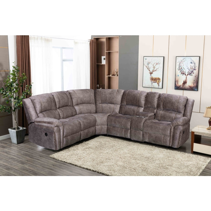 Brand New Fabric POWER Sectional w/USB (2 Colors)