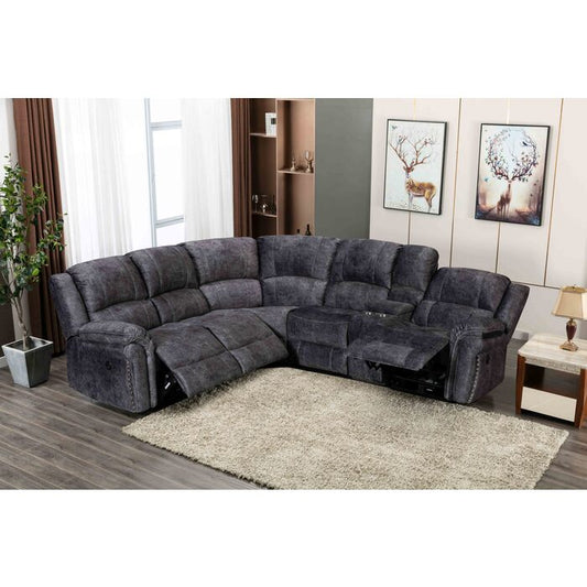 Brand New Fabric POWER Sectional w/USB (2 Colors)