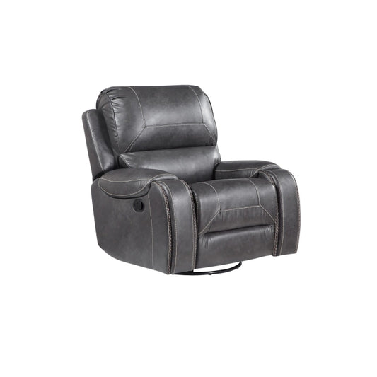 Brand New Manual Recliner + Rocking + Swivel Chair (Brown or Grey)
