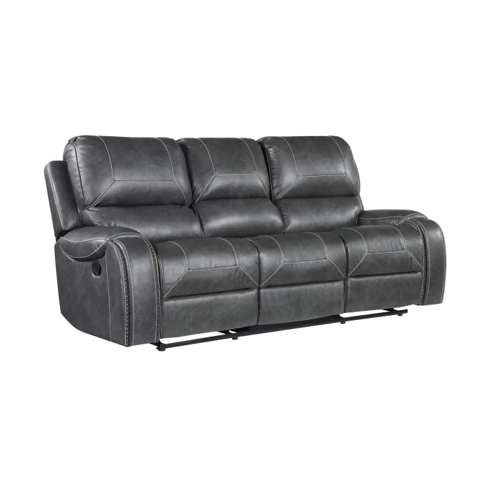 Brand New Manual Recliner Sofa w/ Drop Down + USB + 2 Outlets (Brown or Grey)
