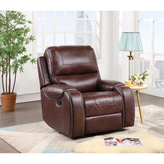 Brand New Manual Recliner + Rocking + Swivel Chair (Brown or Grey)