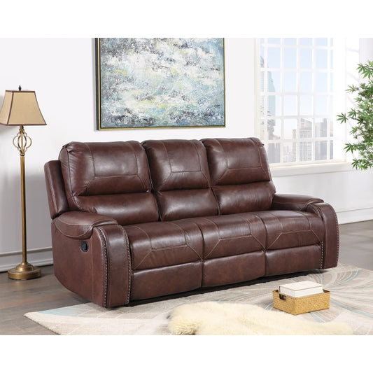 Brand New Manual Recliner Sofa w/ Drop Down + USB + 2 Outlets (Brown or Grey)
