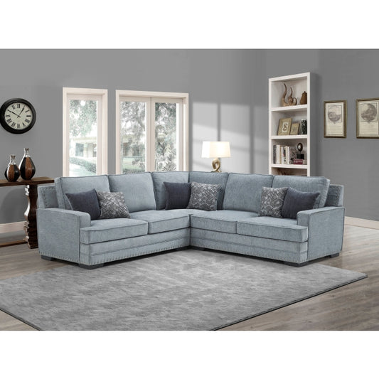 Brand New 3pc Sectional with Nail Head Trim (3 Colors)