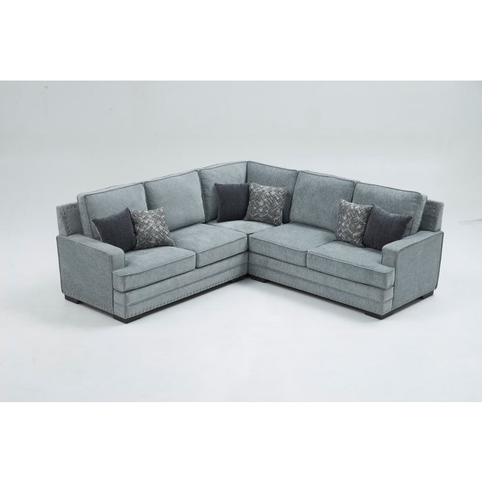 Brand New 3pc Sectional with Nail Head Trim (3 Colors)