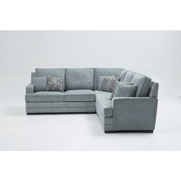 Brand New 3pc Sectional with Nail Head Trim (3 Colors)
