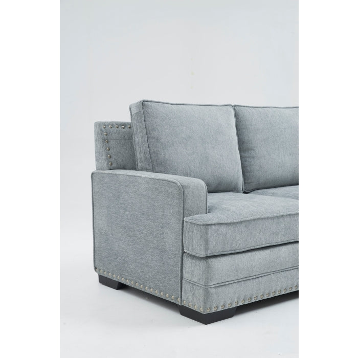 Brand New 3pc Sectional with Nail Head Trim (3 Colors)
