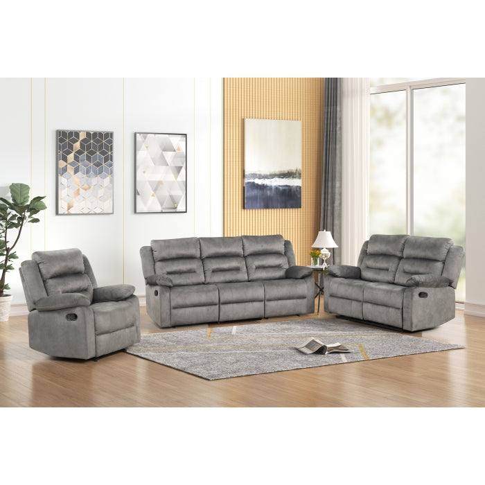 Brand New 3pc Fabric Reclining Sofa Set (3 Colors) Power or Manual