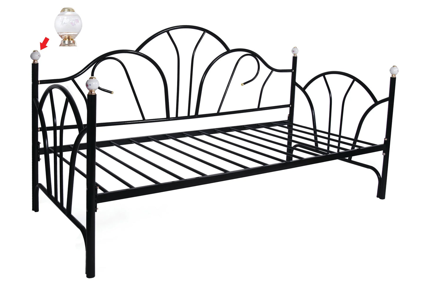 Brand New Twin Size Metal Daybed (Black or White)