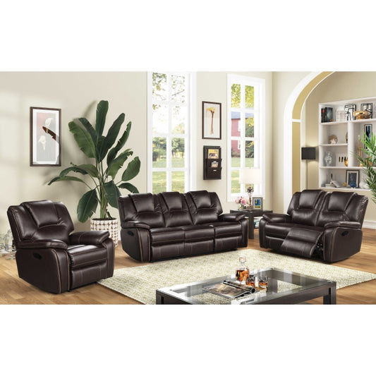Brand New Brown Reclining 3pc Sofa Set