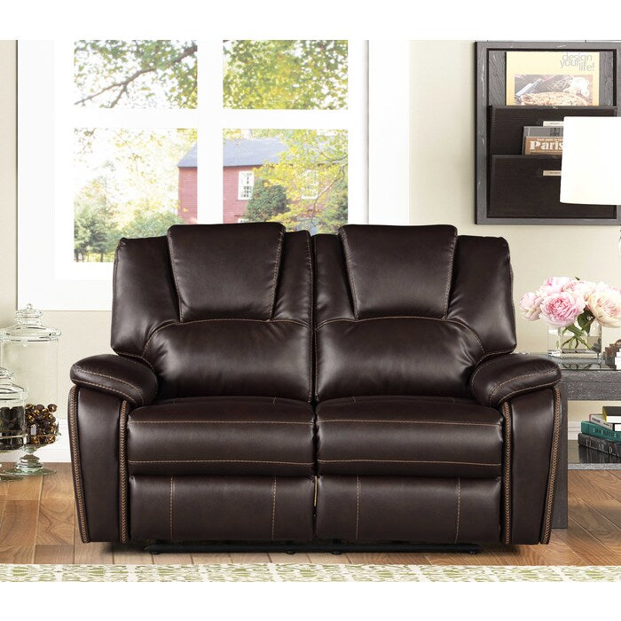 Brand New Manual Recliner Breathable Air Leather Loveseat (3 Colors)