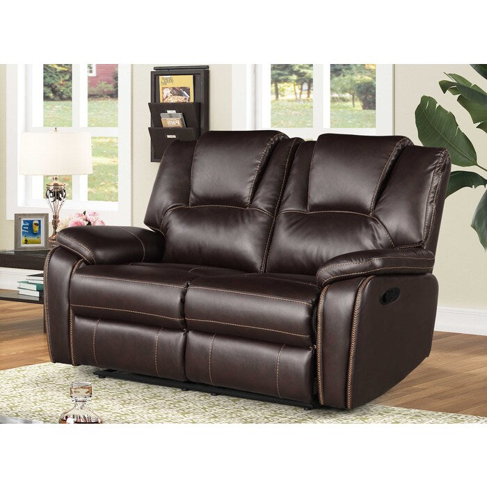 Brand New Manual Recliner Breathable Air Leather Loveseat (3 Colors)