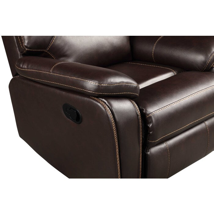 Brand New Manual Recliner Breathable Air Leather Loveseat (3 Colors)